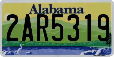AL license plate 2AR5319