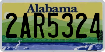 AL license plate 2AR5324