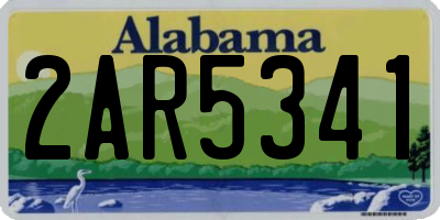 AL license plate 2AR5341