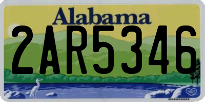 AL license plate 2AR5346