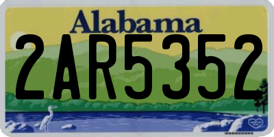 AL license plate 2AR5352