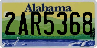 AL license plate 2AR5368