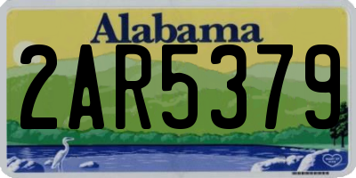 AL license plate 2AR5379