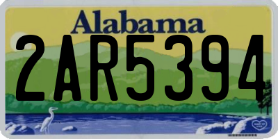 AL license plate 2AR5394