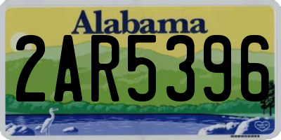 AL license plate 2AR5396
