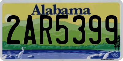 AL license plate 2AR5399