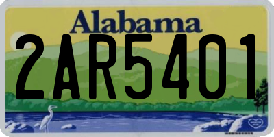 AL license plate 2AR5401