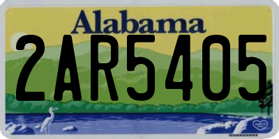 AL license plate 2AR5405