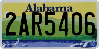 AL license plate 2AR5406