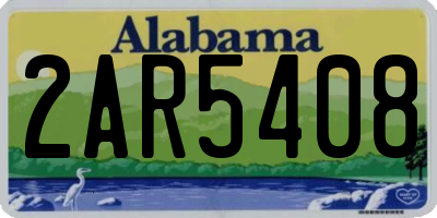 AL license plate 2AR5408