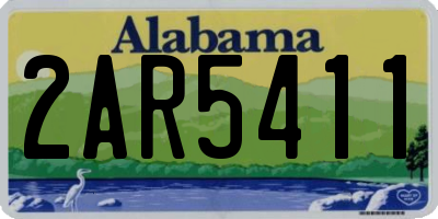 AL license plate 2AR5411