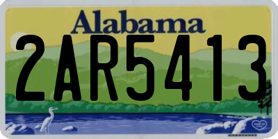 AL license plate 2AR5413