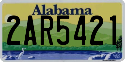 AL license plate 2AR5421