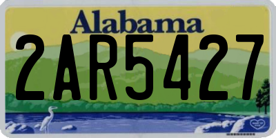 AL license plate 2AR5427