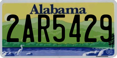 AL license plate 2AR5429