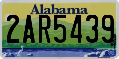 AL license plate 2AR5439