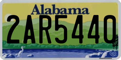 AL license plate 2AR5440