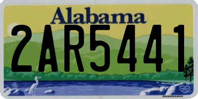 AL license plate 2AR5441