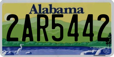 AL license plate 2AR5442