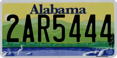 AL license plate 2AR5444