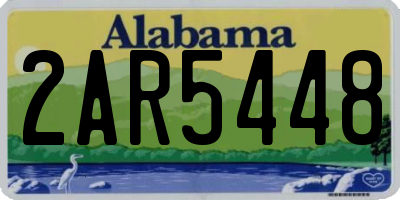 AL license plate 2AR5448