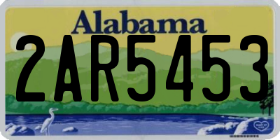 AL license plate 2AR5453