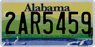 AL license plate 2AR5459