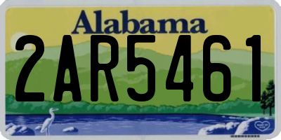 AL license plate 2AR5461