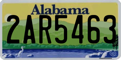 AL license plate 2AR5463