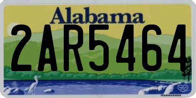 AL license plate 2AR5464