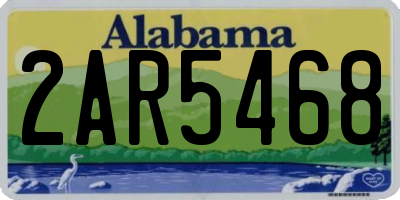 AL license plate 2AR5468