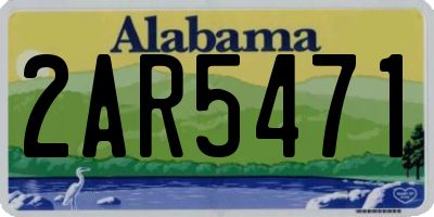 AL license plate 2AR5471