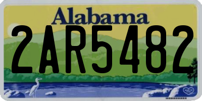 AL license plate 2AR5482