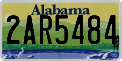 AL license plate 2AR5484