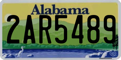 AL license plate 2AR5489