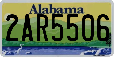 AL license plate 2AR5506