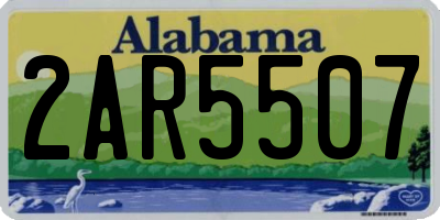 AL license plate 2AR5507