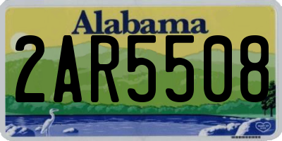 AL license plate 2AR5508