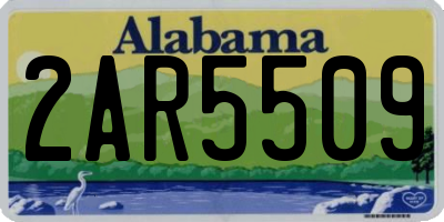 AL license plate 2AR5509