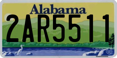 AL license plate 2AR5511