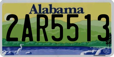 AL license plate 2AR5513
