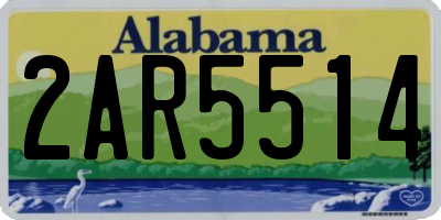 AL license plate 2AR5514