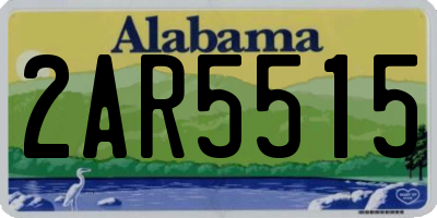 AL license plate 2AR5515