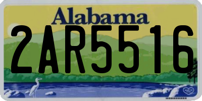 AL license plate 2AR5516