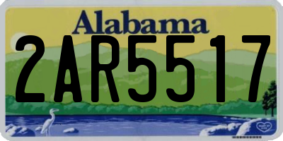 AL license plate 2AR5517