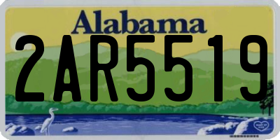 AL license plate 2AR5519