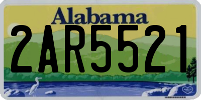 AL license plate 2AR5521