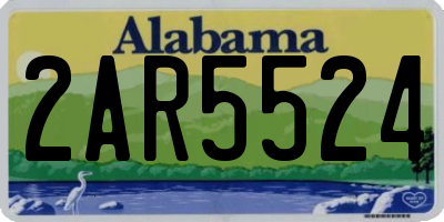 AL license plate 2AR5524