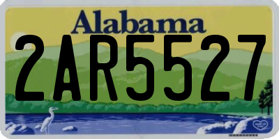 AL license plate 2AR5527