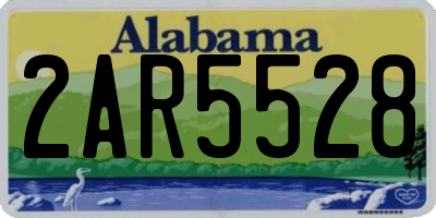 AL license plate 2AR5528